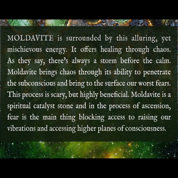 Raw Moldavite & Silver Ring #5.5 - Picture 4 of 16